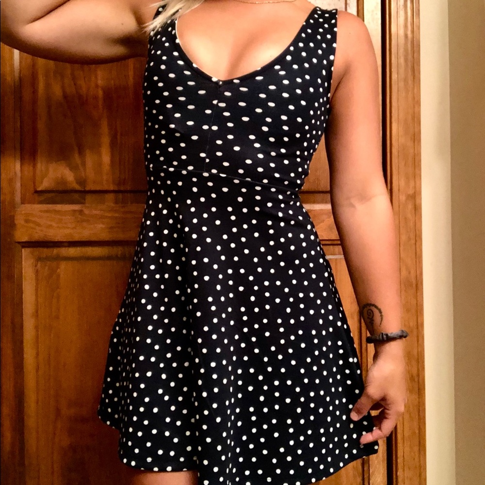 Versatile, polka dotted dress